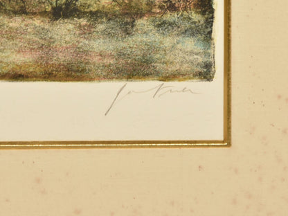 Bernard Gantner Lithograph Landscape Pencil Signed Ed185 Framed