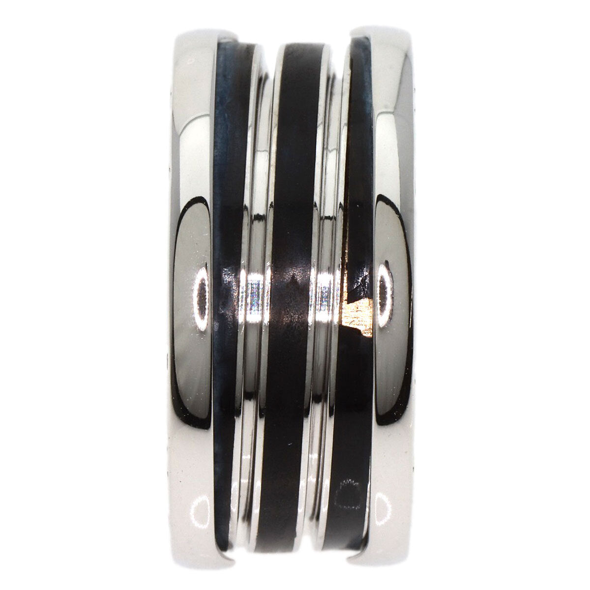 Bvlgari B.Zero1 4 Band Black Lacquer #55 Ring K18