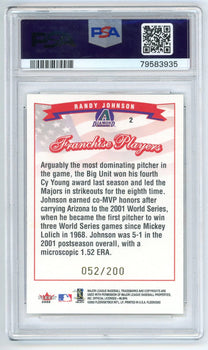 Randy Johnson 2002 Fleer Tiffany #2 Psa Mt 9