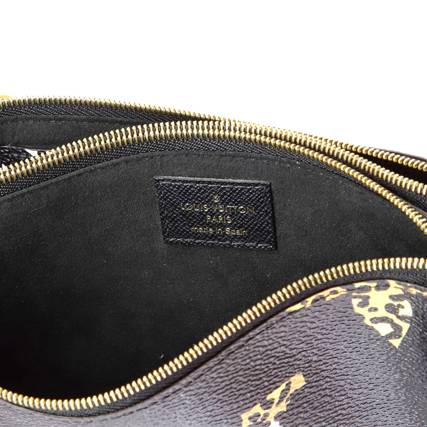 Louis Vuitton Double Zip Pochette Limited Edition Jungle Monogram Giant