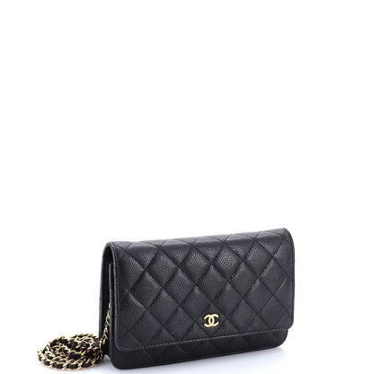 Chanel Wallet On Chain Quilted Caviar