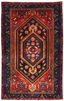 Handmade Vintage Oriental Rug Tribal Geometric