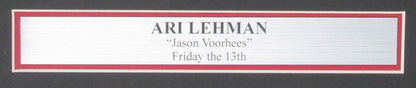 Ari Lehman Autographed 11X14 Photo "Jason - Friday The 13Th" Framed Jsa 182814