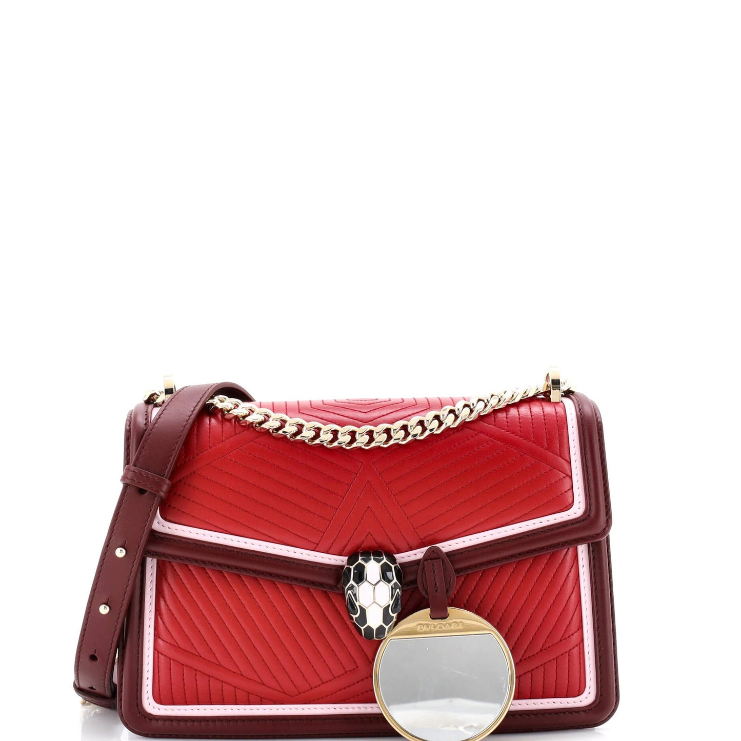 Small Bvlgari Serpenti Forever Shoulder Bag Quilted Leather