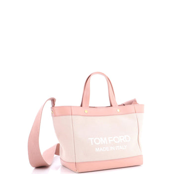 Tom Ford T Screw Tote Canvas With Leather Mini