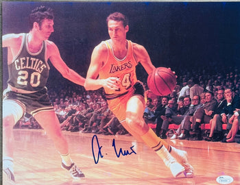 Jerry West Autographed 11X14 Basketball Photo (Jsa)