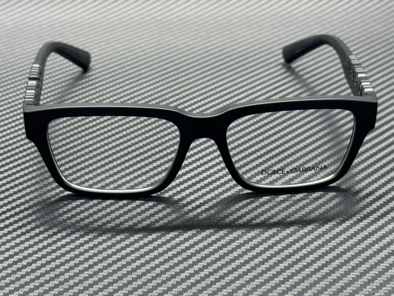 DOLCE & GABBANA DG5112 2525 Matte Black Unisex 55 mm Eyeglasses