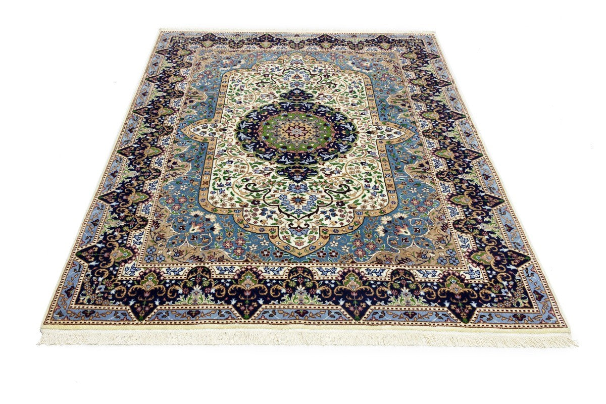 Hand-knotted classic floral medallion rug oriental bedroom carpet