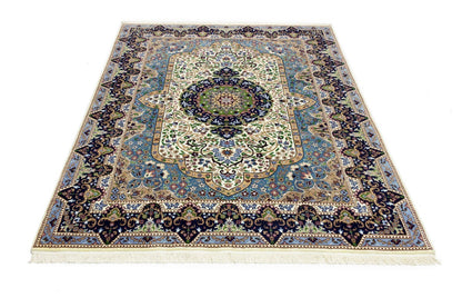 Hand-knotted classic floral medallion rug oriental bedroom carpet