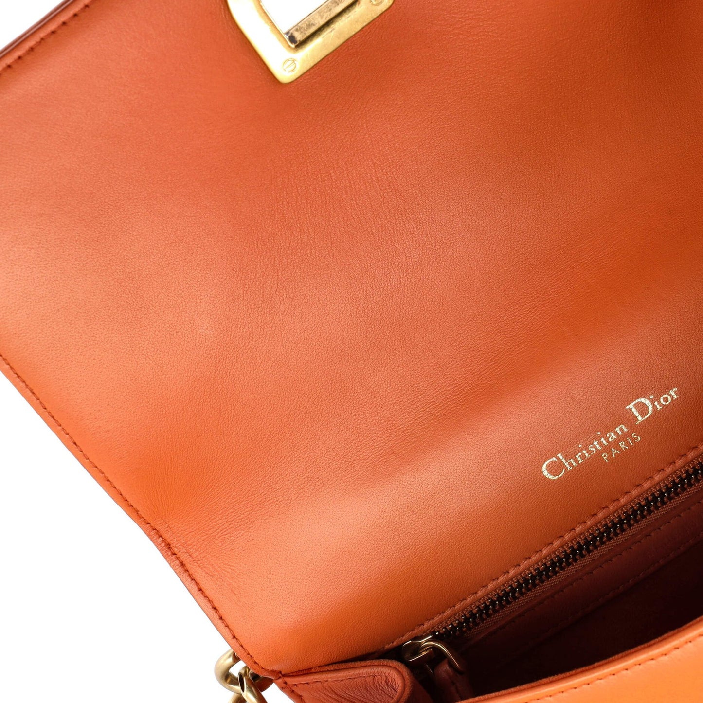 Christian Dior Diorama Flap Bag Studded Leather Small