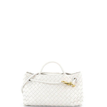 Bottega Veneta Andiamo East West Top Handle Bag Intrecciato Nappa Small