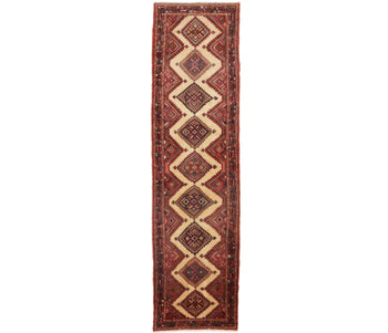 Handmade Wool Oriental Runner Rug Tribal Design