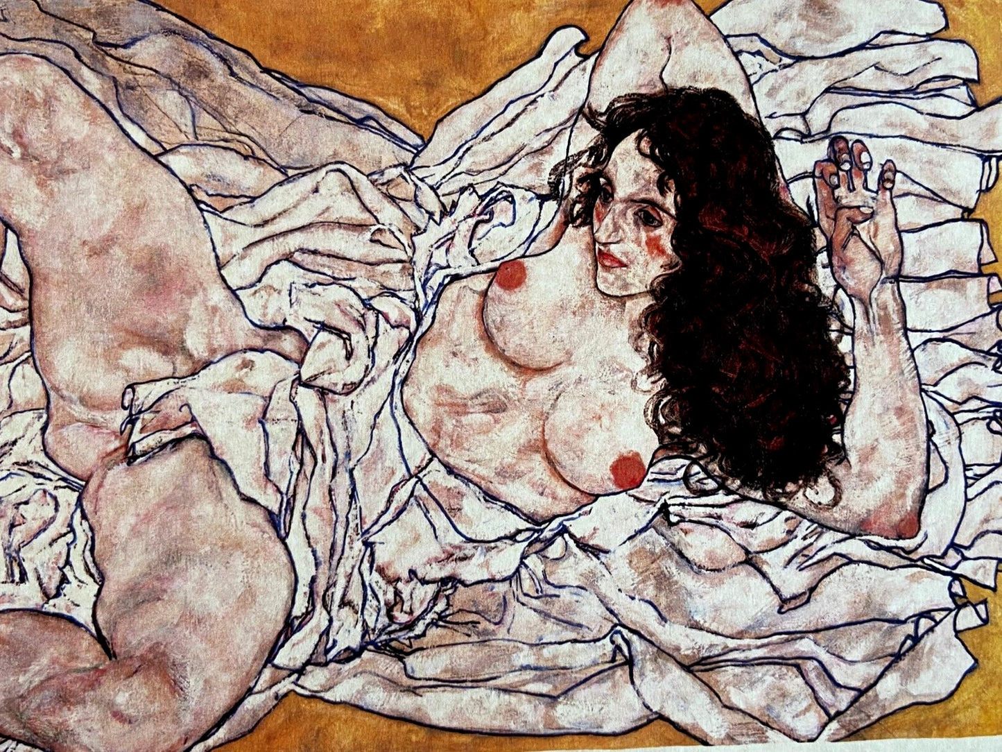 Egon Schiele Lithograph Coa Signed Op Certified Limited Numbered In Pencil