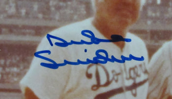 Mickey Mantle/Joe Dimaggio/Willie Mays/Snider Signed 11X14 Photo Psa/Dna 184783
