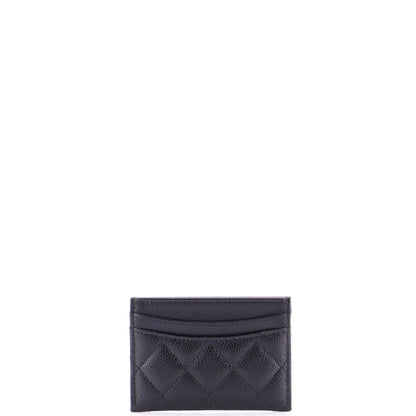 Chanel Classic Card Holder Quilted Caviar