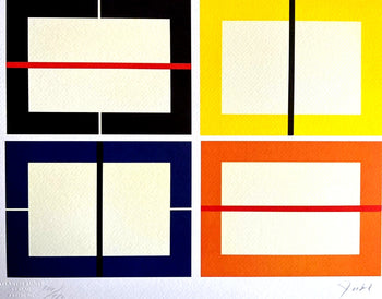 Donald Judd Lithograph Coa Signed Op Numbered Stamped 180 Ex