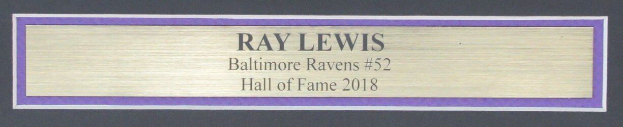 Ray Lewis Hof Autographed Ravens 11X14 Photo