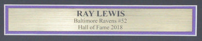 Ray Lewis Hof Autographed Ravens 11X14 Photo
