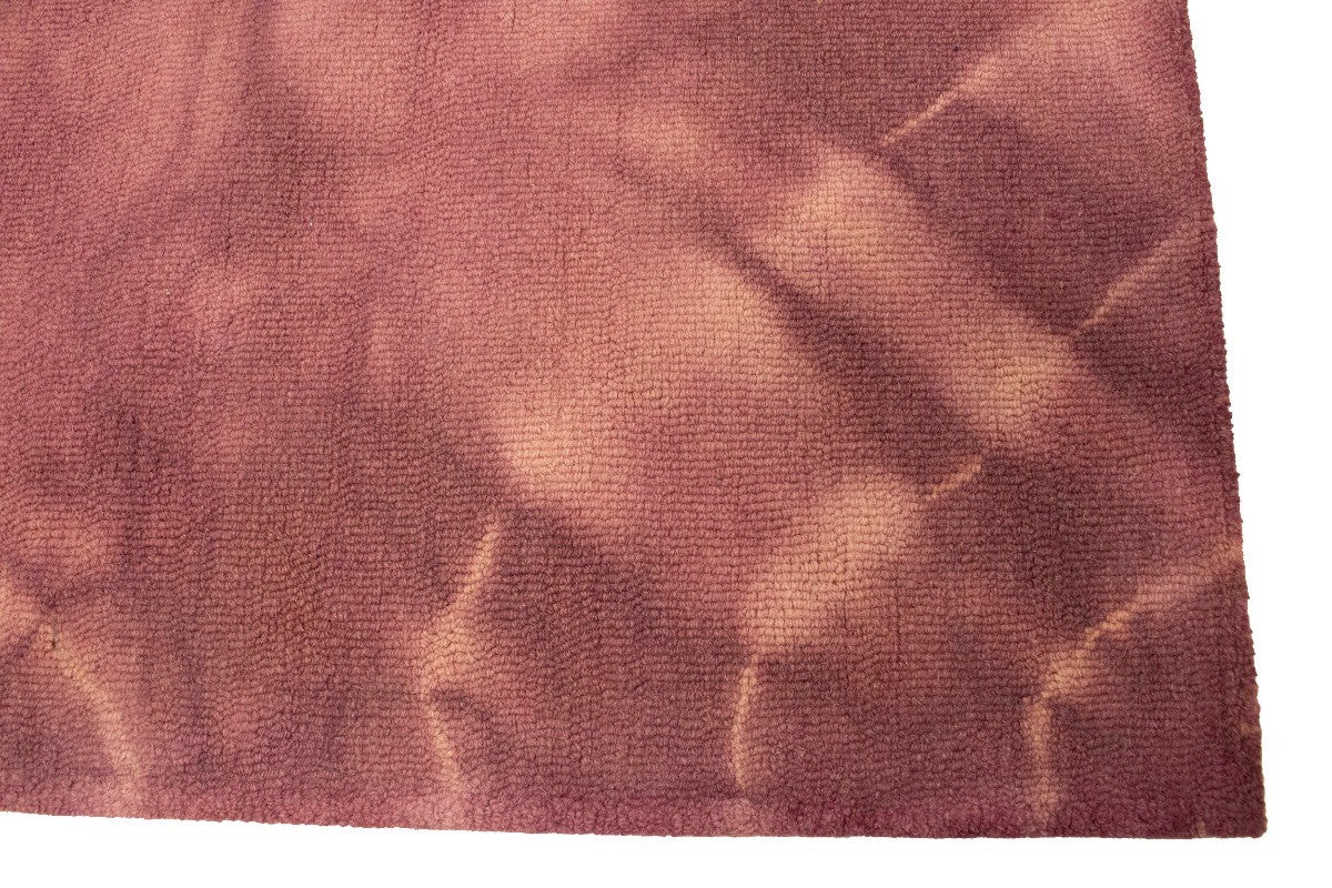 5x8 Hand-Tufted Deep Blush Tie-Dye Rug for Modern Girls Room
