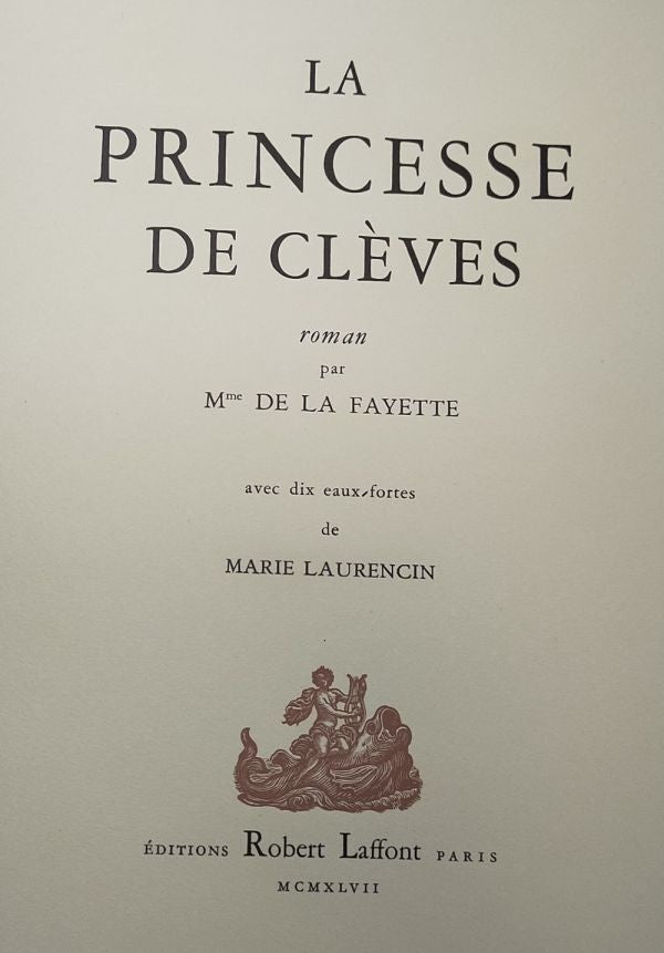 La Princesse De Cleves 1947 Limited Edition Marie Laurencin 9 Color Etchings