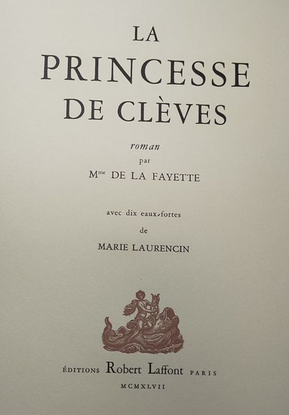 La Princesse De Cleves 1947 Limited Edition Marie Laurencin 9 Color Etchings