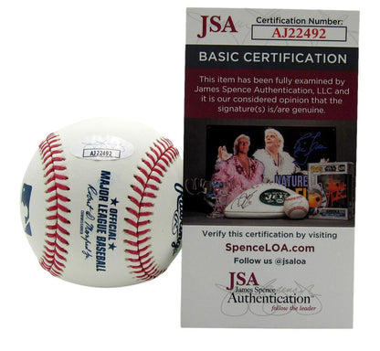 Mike Mussina Autographed/Inscribed Oml Baseball Orioles Jsa 177791