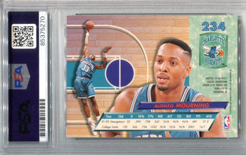 Alonzo Mourning 1992-1993 Fleer Ultra #234 Psa Auto Auth Card