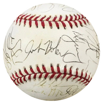1999 Florida Marlins Team Autographed Official National League Baseball