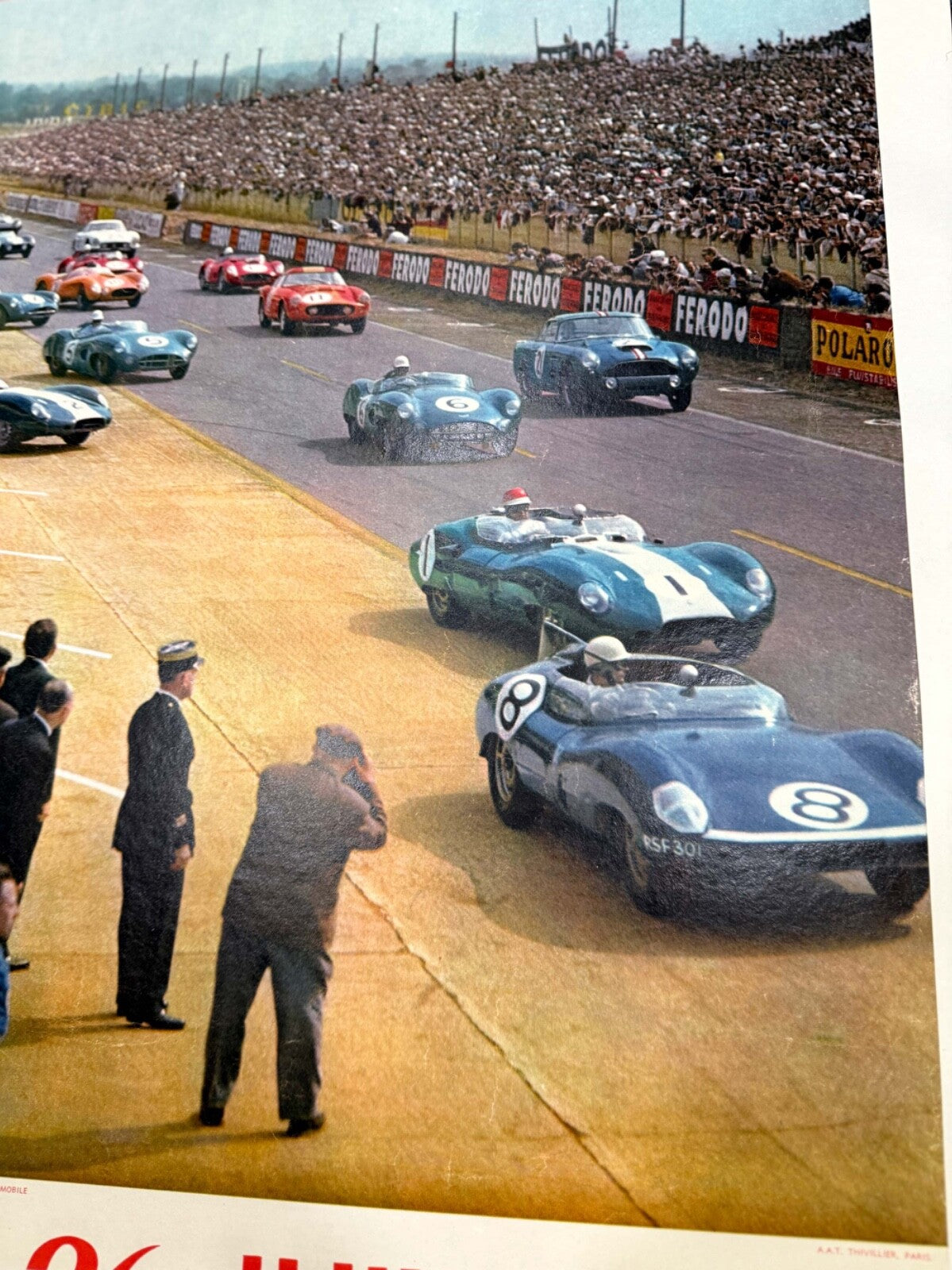 24 Hours Of Lemans 1960 Authentic Original Printing Yves Debraine