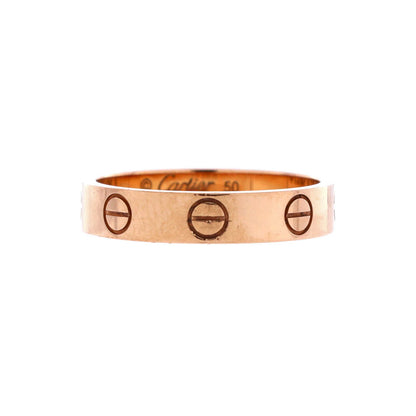 Cartier Love Wedding Band Ring 18K Rose Gold