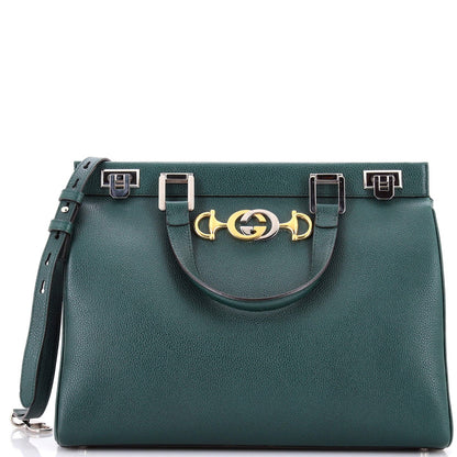Gucci Zumi Top Handle Bag Leather Medium