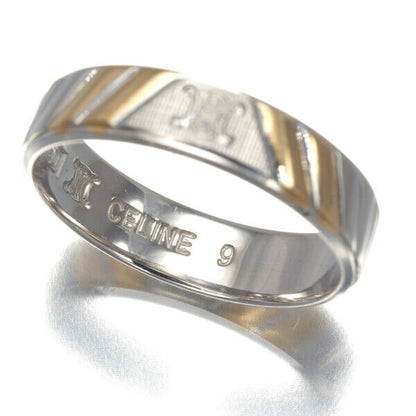CELINE Ring Macadam US5 850 Platinum/18K 750