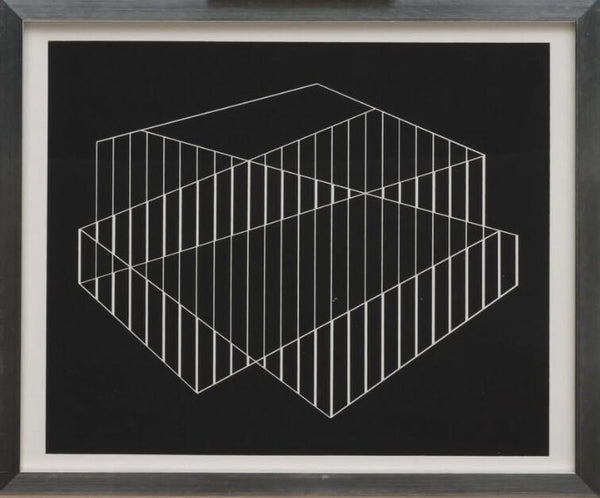 Josef Albers Framed Articulation Serigraph Abstract Art Print