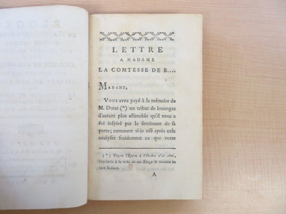 Eloge de Claude-Joseph Dorat, suivi posies qui lui sont relatives 1st 1781