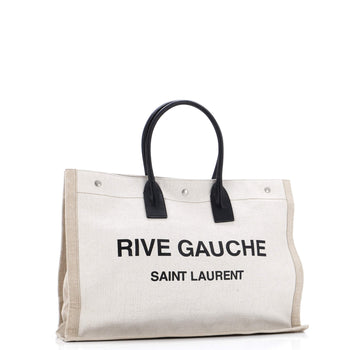 Saint Laurent Rive Gauche Shopper Tote Canvas Large