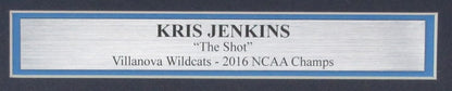 Kris Jenkins Autographed 2016 The Shot 16X20 Photo Villanova Framed Jsa 184959