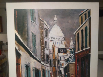 Maurice Utrillo 1979 Exhibition Poster Panel Print Rue Saint-Rustique Spadem