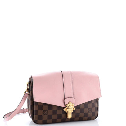 Louis Vuitton Clapton Handbag Damier And Leather Pm