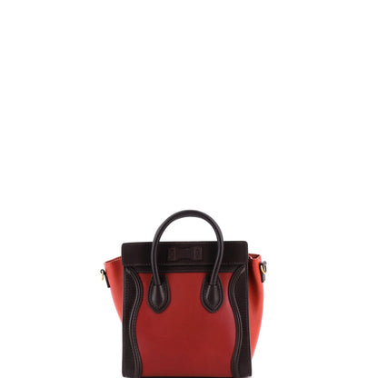 Nano Celine Tricolor Luggage Bag Leather