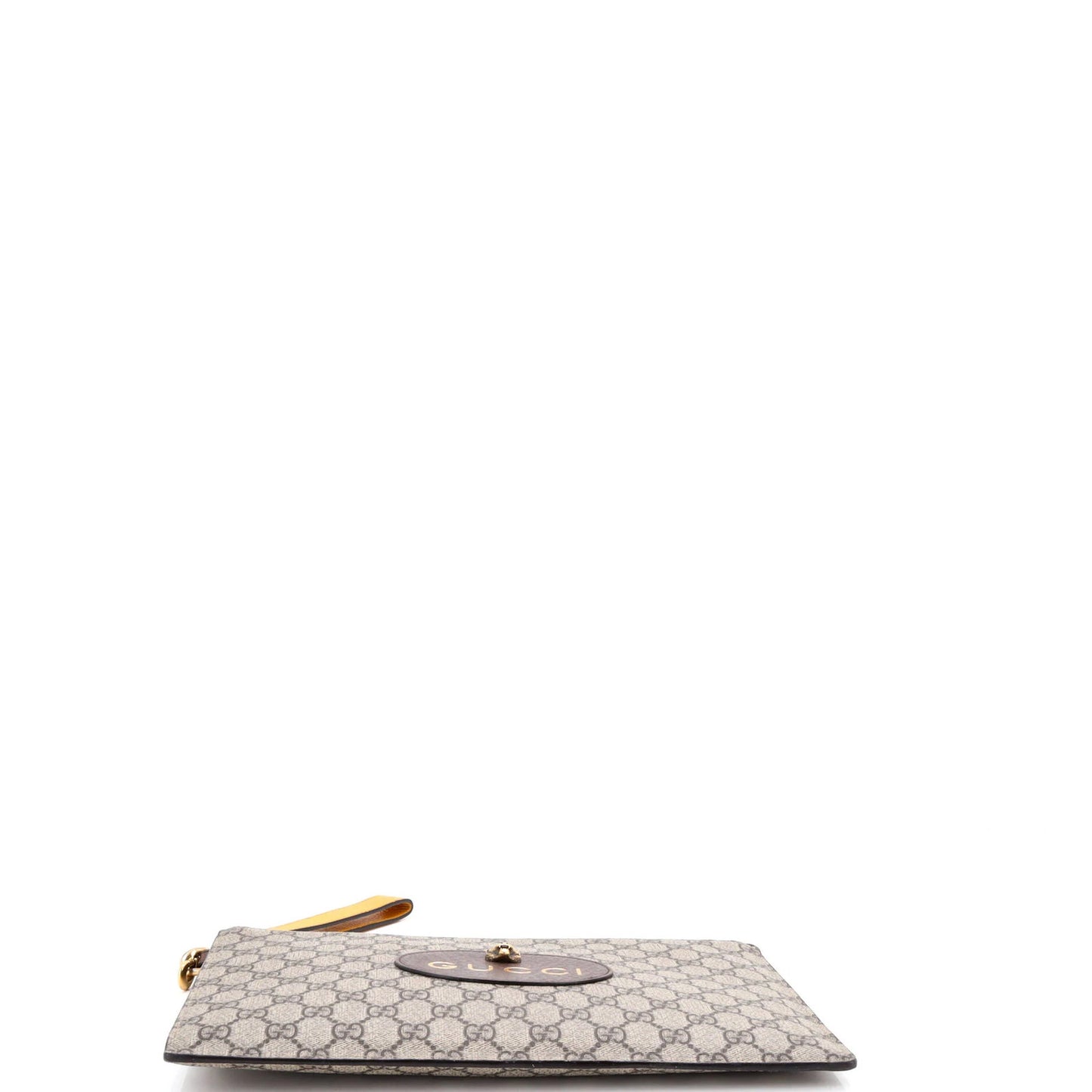 Gucci Neo Vintage Wristlet Pouch Gg Coated Canvas