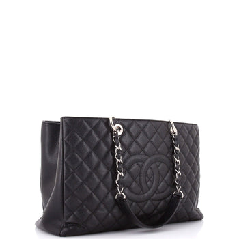 Chanel Grand Shopping Tote Quilted Caviar Xl
