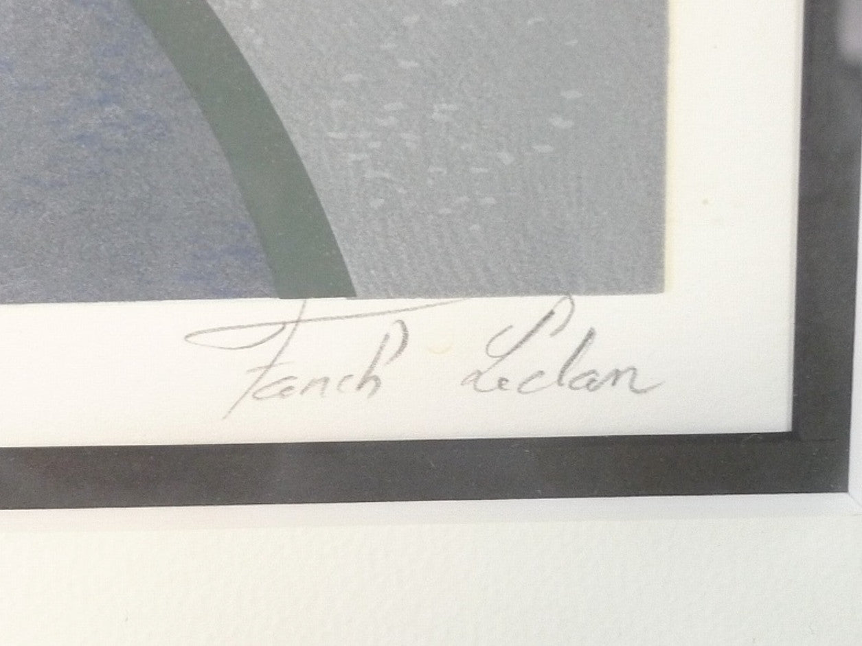 Fanch Ledan (France 1949) - Amalfi Coast Original Serigraph Print Signed Framed
