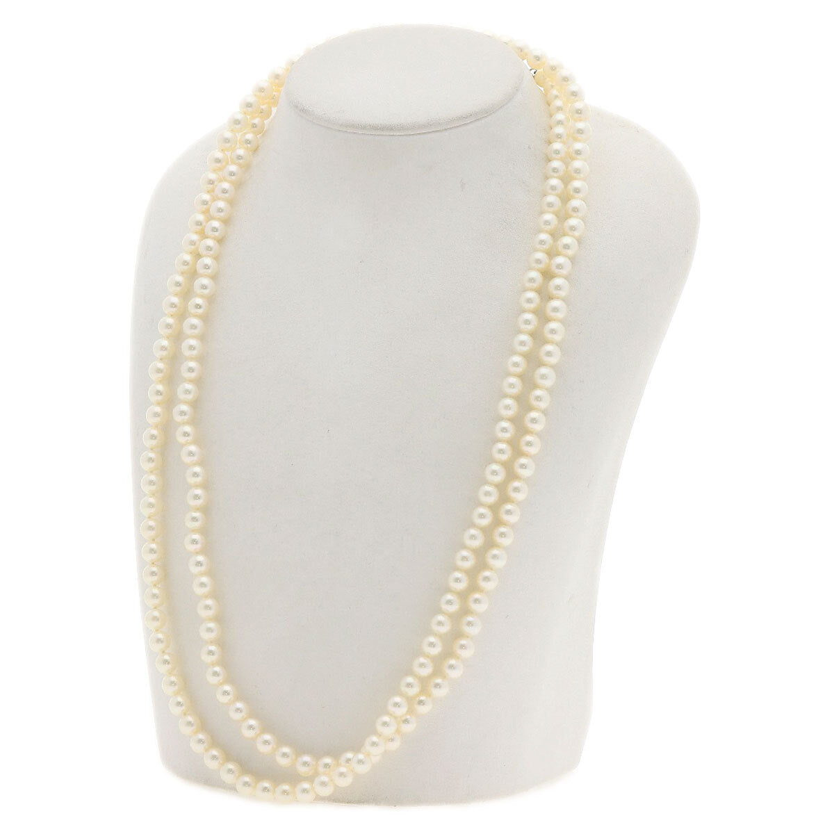 Mikimoto   Necklace Long Pearl K14 White Gold