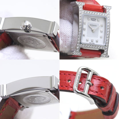 Hermes H Watch Mini Bezel Diamond 11P Diamond 041653Ww00