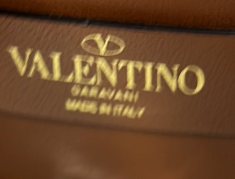 Valentino Garavani Vlogo Shopper Tote Canvas And Leather Small