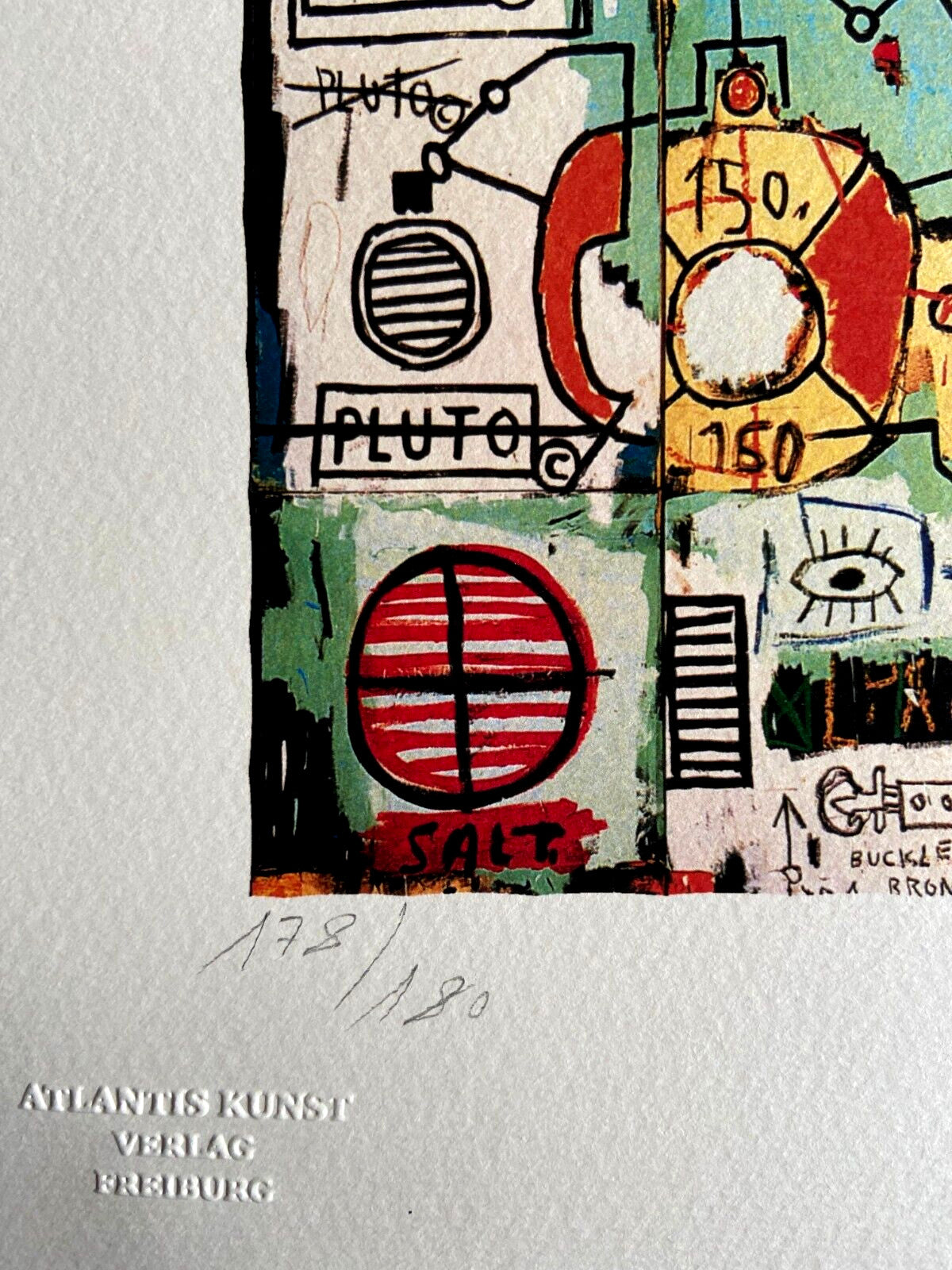 Jean-Michel Basquiat Lithograph Coa Signed Numbered By Hand