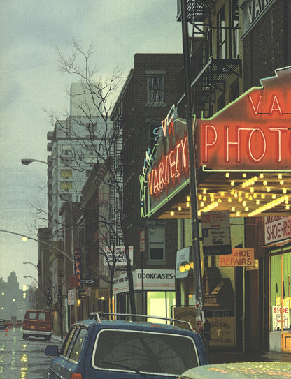 Davis Cone Variety Photoplays, Soho Signed " Lithograph Realism
