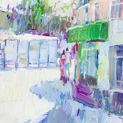 Sergey Avdeev (1984-) Russian Oil Painting "Departure" 2017 Signed, Framed