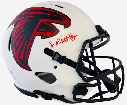 Kyle Pitts Autographed Falcons Lunar Eclipse Alternate Authentic Helmet (Beckett