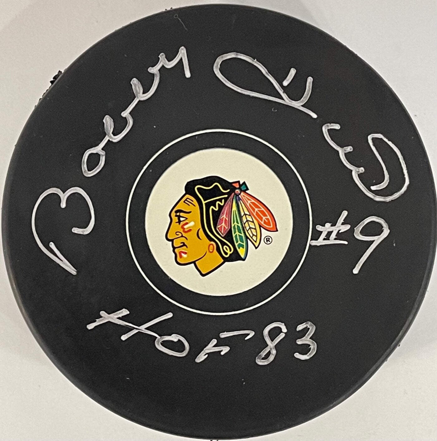 Bobby Hull Autographed Official Chicago Blackhawks Puck